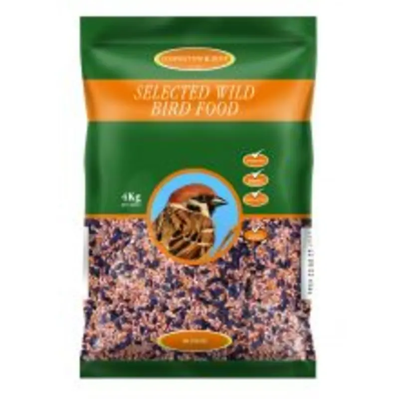 Johnston And Jeff Selected Wild Bird Food - Black/Red/White 4Kg