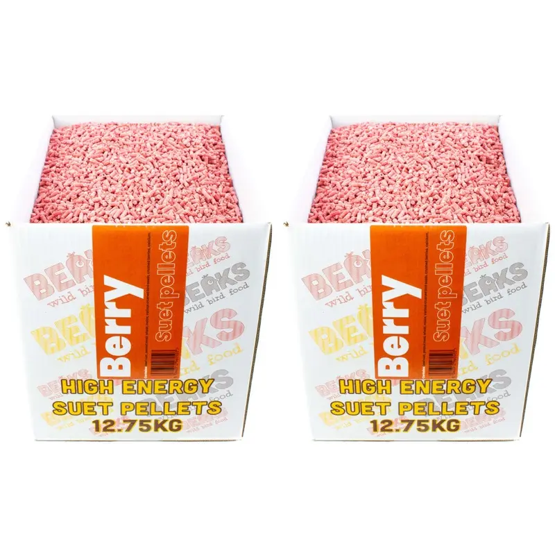 Beaks Wild Bird Food Wild Berry Suet Feed Pellets For All Wild Garden Birds 25Kg