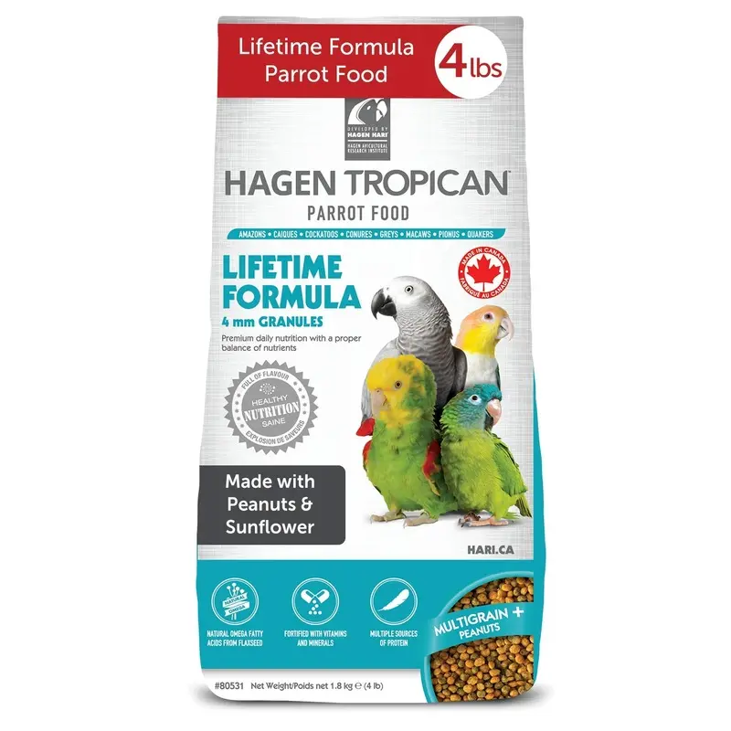 Tropican Parrot Lifetime 4mm 1.8kg