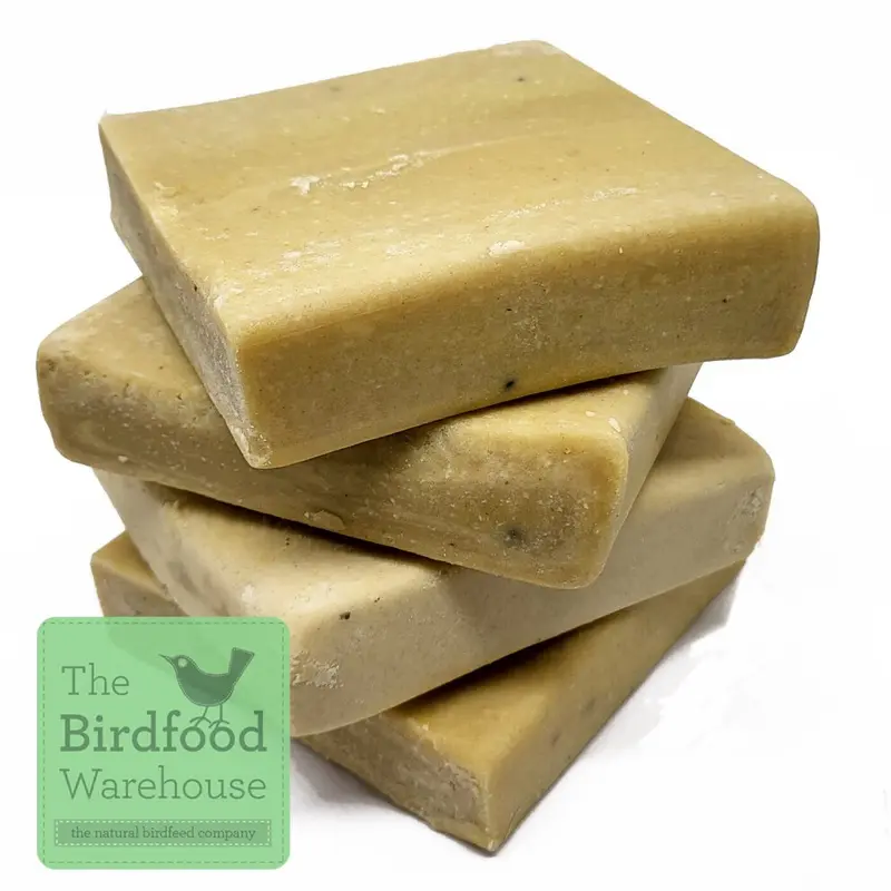 The Birdfood Warehouse Smooth Peanut Suet Blocks, Insect Fat Suet, High Energy, (96 Pack)