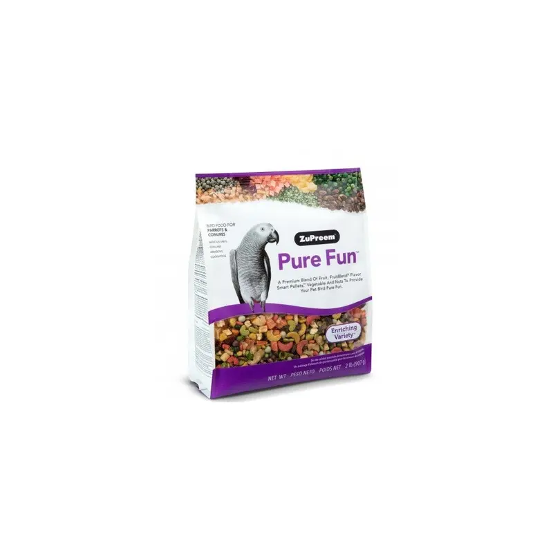 Zupreem Pure Blend Of Fruit Fun Parrots & Conures Bird Food-2 Lb