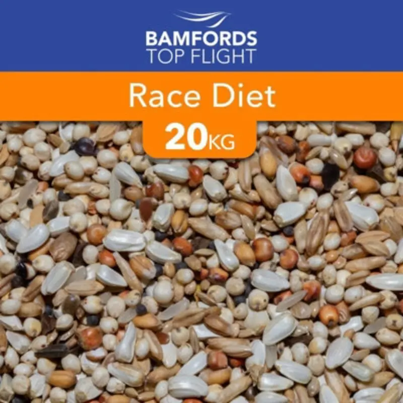 B&Q Bamfords Top Flight Race Diat 2000 Racing Pigeon Food 20Kg