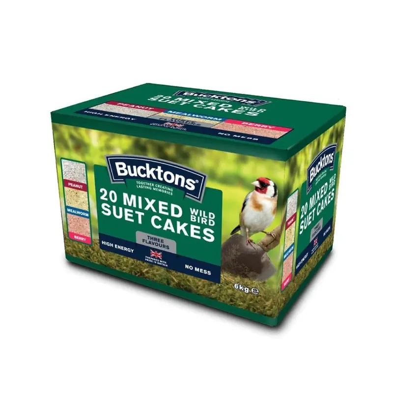 Bucktons Mix Suet Cakes - Pack Yellow/Black Size 20
