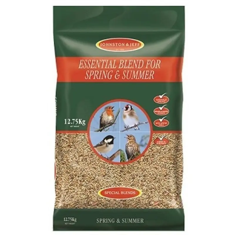 Johnston & Jeff Spring & Summer Mix For Garden Birds - Wild Bird Food - : 12.75Kg