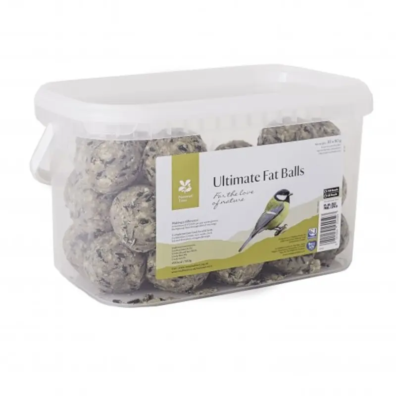 National Trust Ultimate Fat Balls Bird Food - Pack Of Black Size 30