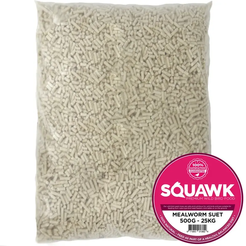 Squawk Mealworm Suet Pellets (12.5Kg) 12.5Kg