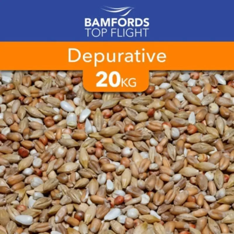 B&Q Bamfords Top F Depurative Racing Pigeon Food 20Kg Light