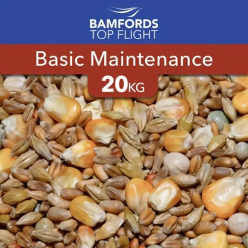 B&Q Bamfords Top Flight Basic Maintenance Racing Pigeon Food 20Kg