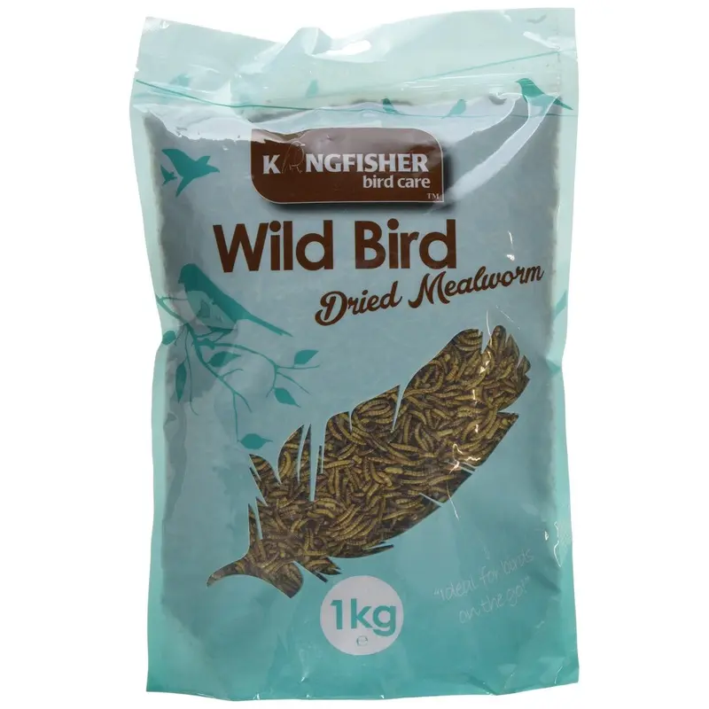 Natures Market (2.2 Lbs) Bag Of Dried Meal Worm Feed Wild Bird Mealworm Food 1Kg
