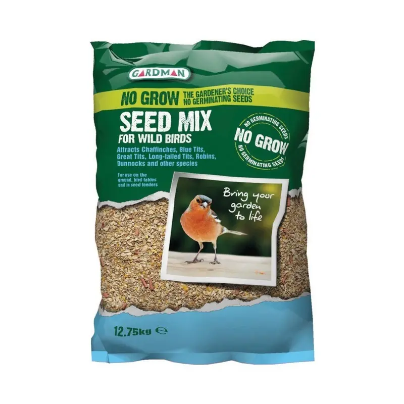 New Gardman A05618 No Grow Seed Mix For Wild Birds - A04220 12.75Kg