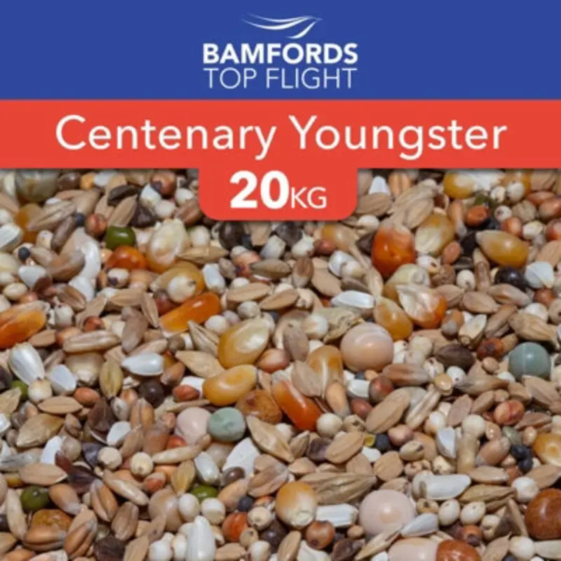 B&Q Bamfords Top Flight Centenary Youngster Racing Pigeon Food 20Kg