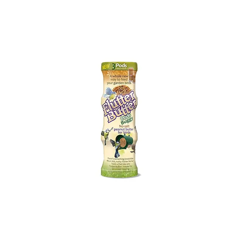 Jacobi Jayne Brown Fb-Pb3 Flutter Butter Buggy Pods, Pack Of X 170G, Size 3