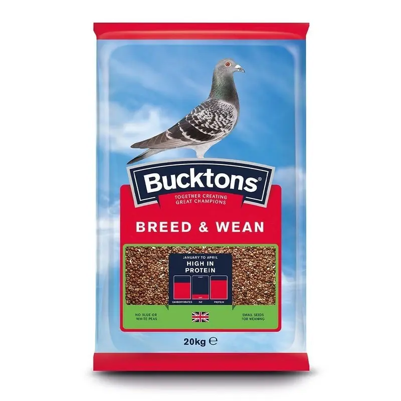 Bucktons Pigeon Breed And Wean Bird Food - Blue/White 20Kg