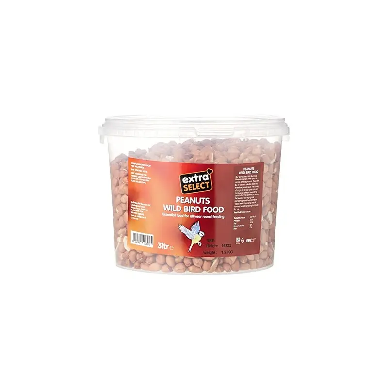 Extra Extra Large Extra Select Wild Bird Peanuts In Bucket 3Ltr