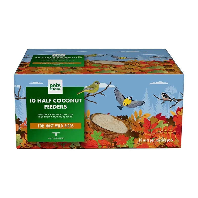 Pets At Home Half Coconut Wild Bird Feeder 10 Pack