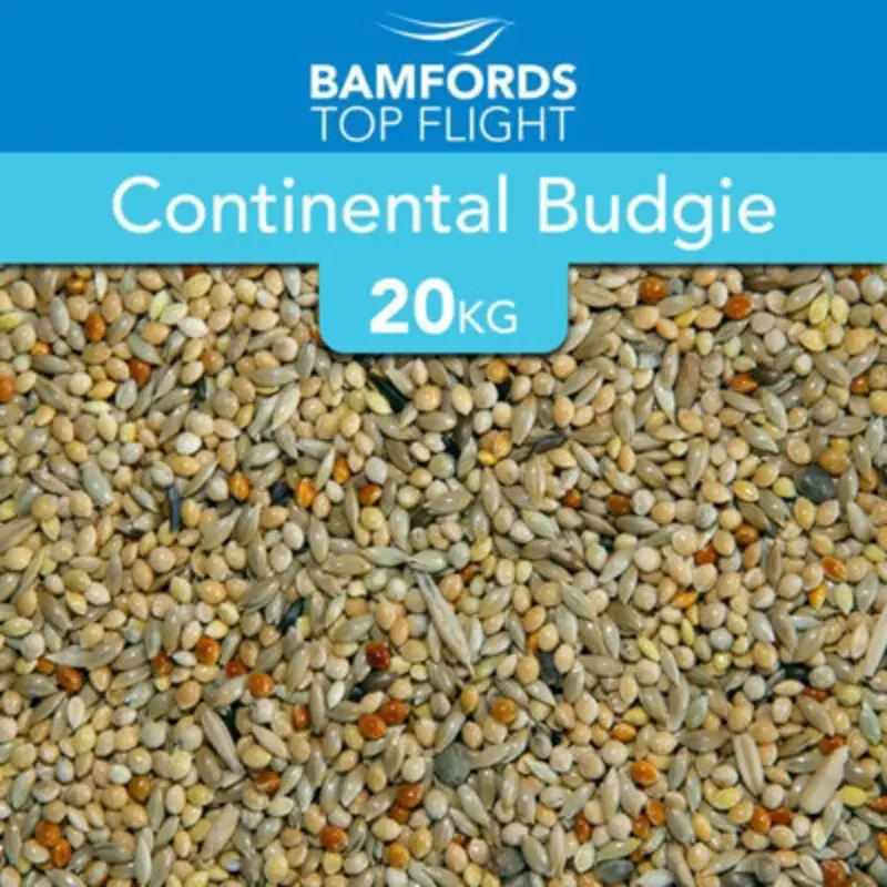 B&Q Bamfords Continental Budgie Mix Aviary Bird Food 20Kg