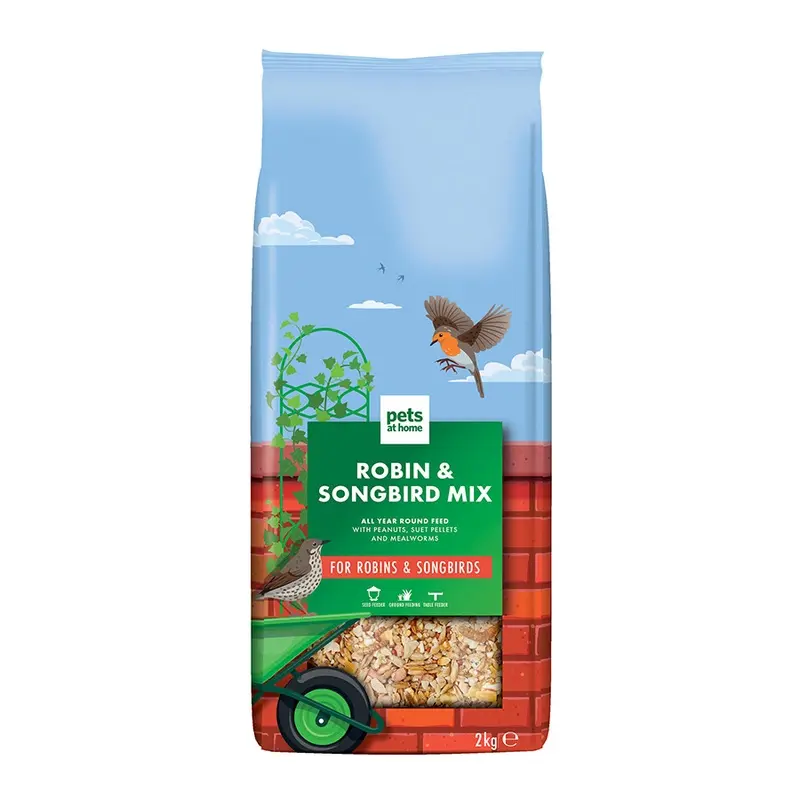 Pets At Home Robin And Songbird Seed Wild Bird Food Mix 2Kg