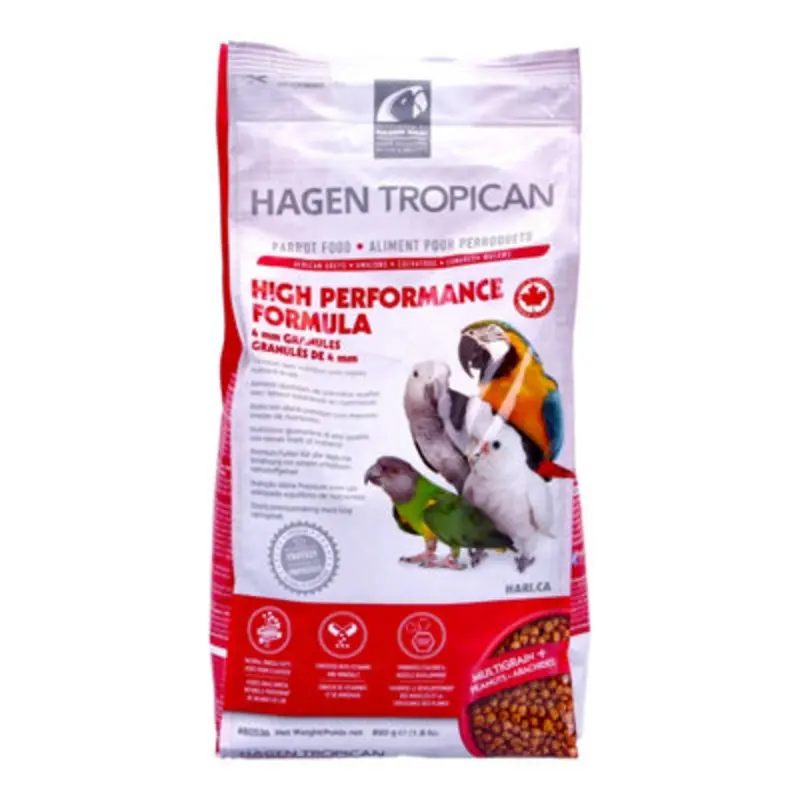 Tropica Hari Tropican Parrot High Perf 4Mm Granules 820G Orange