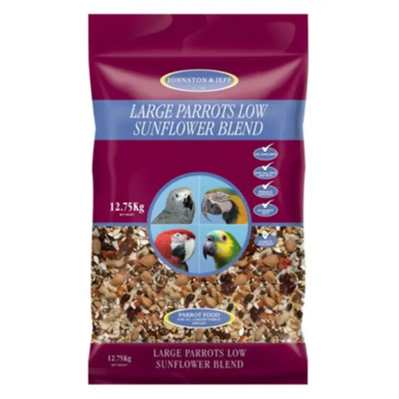 Johnston And Jeff White/Dark J&J Parrot Low Sunflower Mix 12.75Kg Large