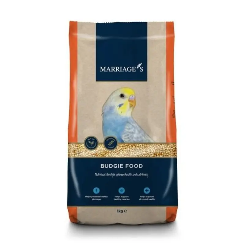 Marriages Budgie Food - Yellow/Red 1Kg