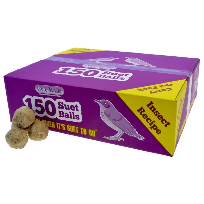 New Unipet Suet To Go Insect 150 Suet Balls Box (150S) 10463-A