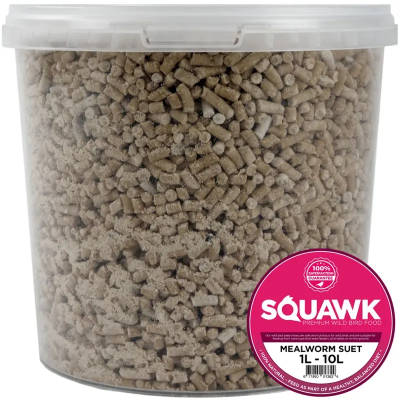 Squawk Mealworm Suet Pellets (1L) 1L