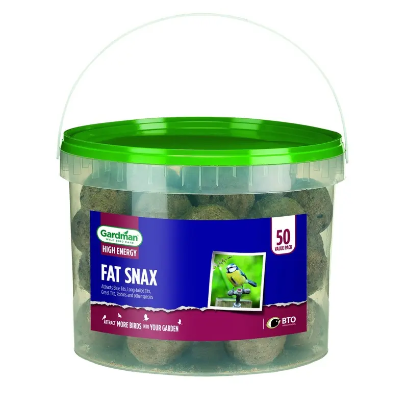Gardman Fat Snax Suet Balls - Pack Of 50 Small