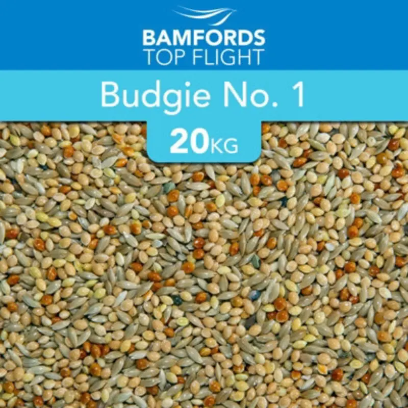B&Q Bamfords Budgie No.1 Aviary Bird Food 20Kg Red