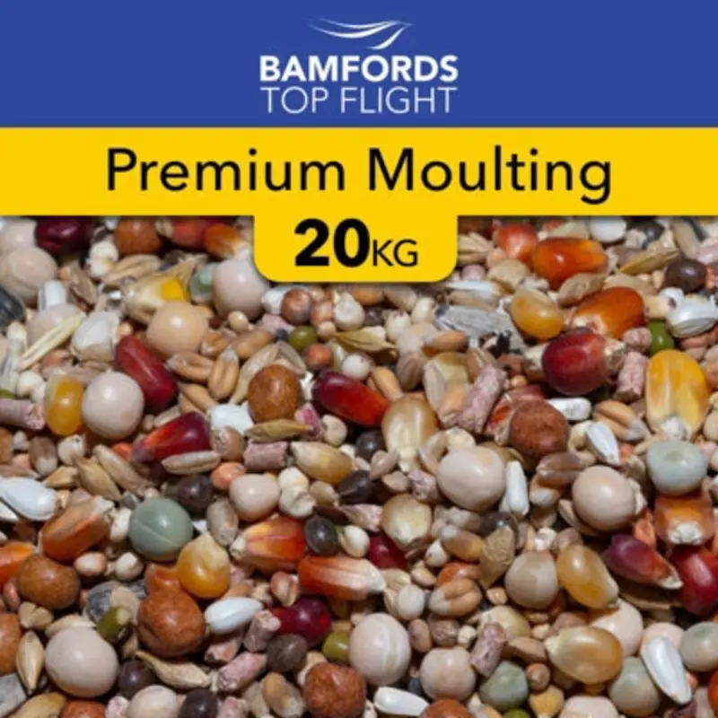 B&Q Bamfords Top Flight Premium Moulting Racing Pigeon Food 20Kg