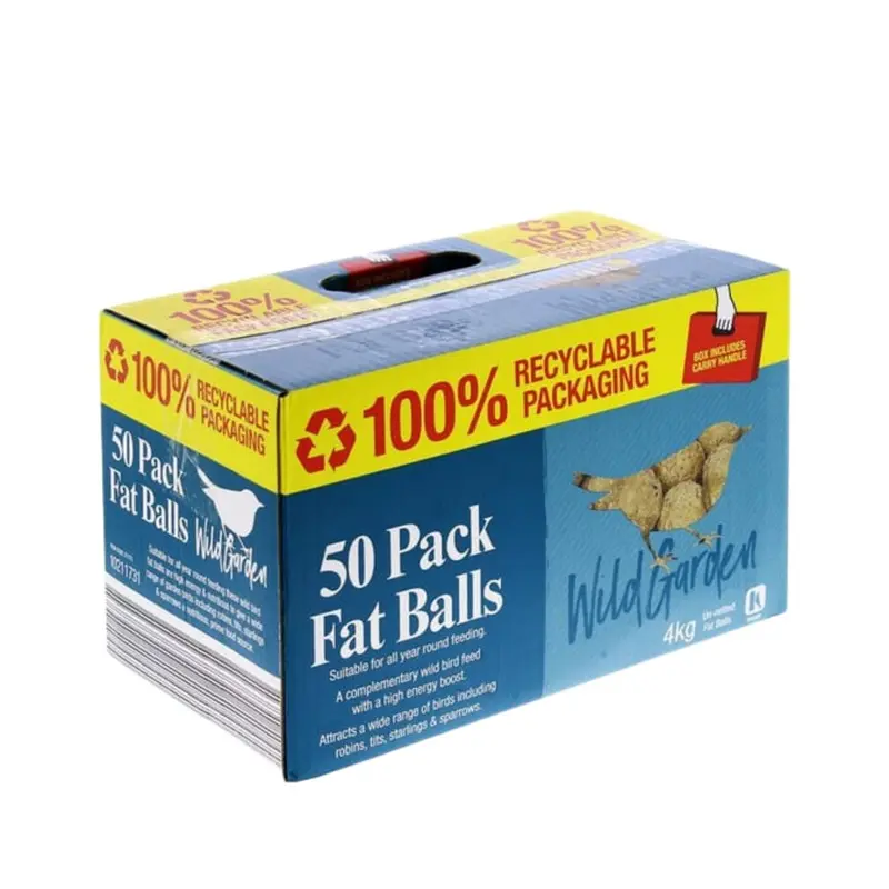 Aamen Wild Garden Fat Balls For Wild Birds - 50 Pack, Wild Bird Hi-Energy Fat Balls 4Kg