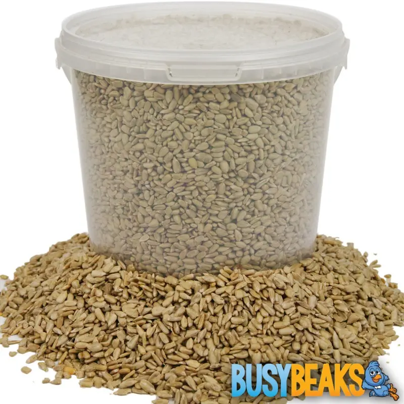 Busybeaks Black Sunflower Hearts - Kernels Bird Seed Bakery Grade Food (1L) 1L
