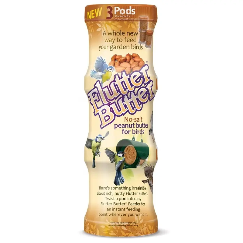 Flutter Butter Pods For Wild Birds 3X170G