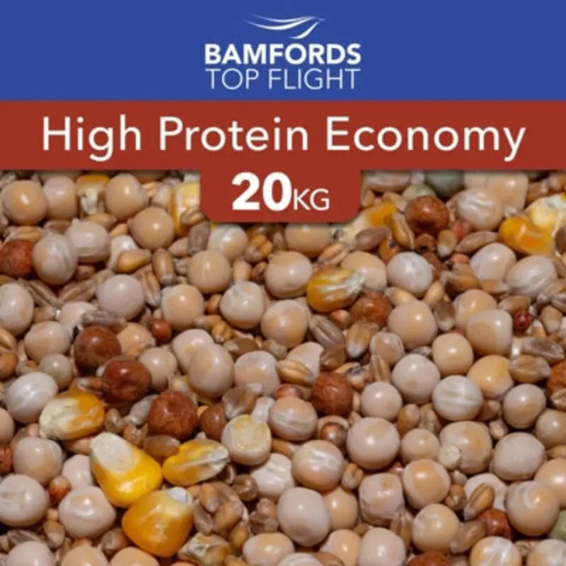 B&Q Bamfords Top Flight High Protein Economy Racing Pigeon Food 20Kg