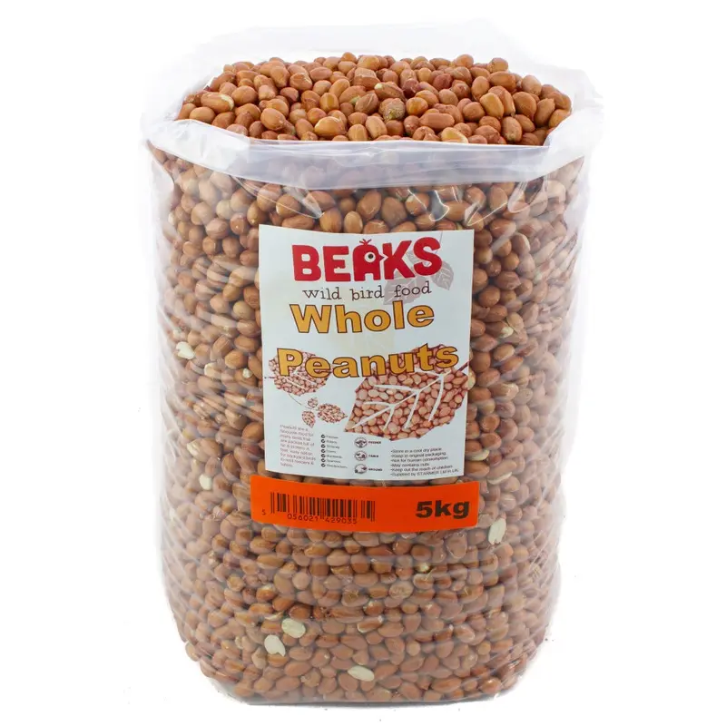 Beaks Wild Bird Food (5Kg) Whole Peanuts For Wild Garden Birds 5Kg-25Kg 5Kg