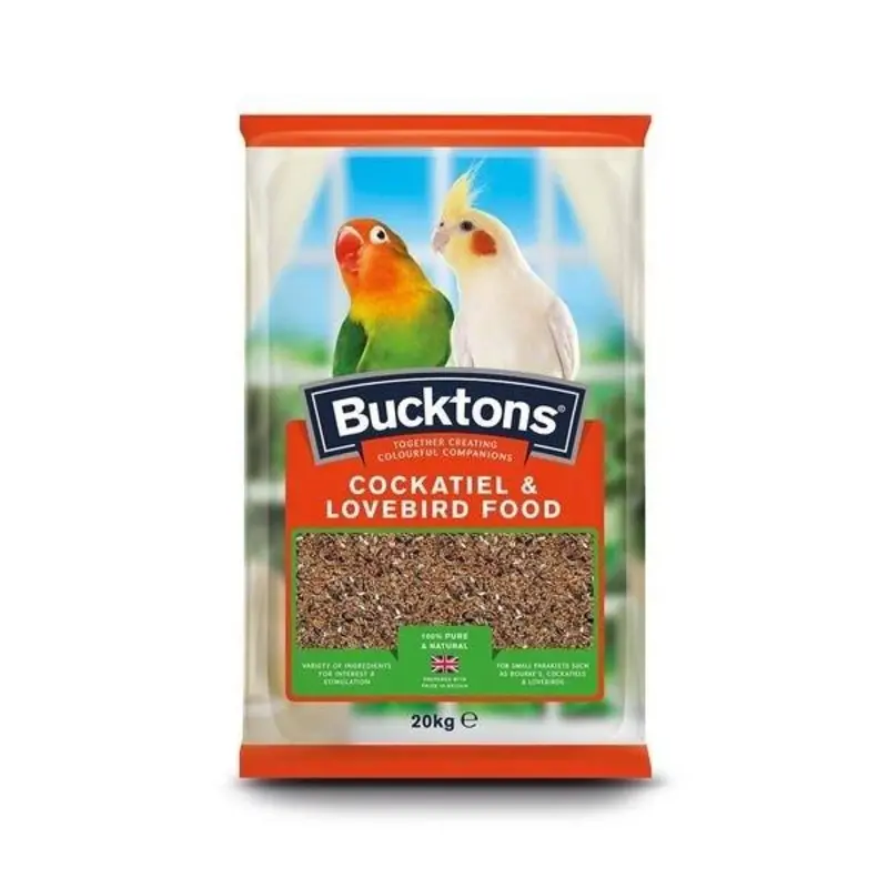 Bucktons Cockatiel And Lovebird Food - 20Kg