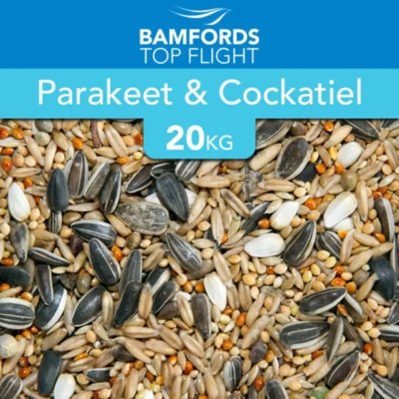 B&Q Bamfords Premium Parakeet And Cockatiel Aviary Bird Food 20Kg