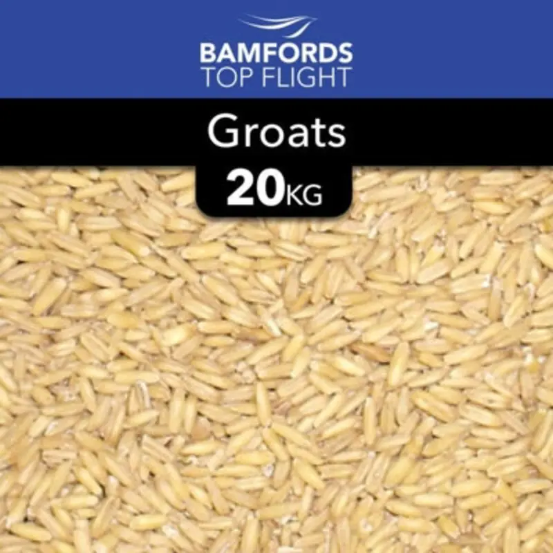 B&Q Bamfords Top Flight Groats Bird Food 20Kg