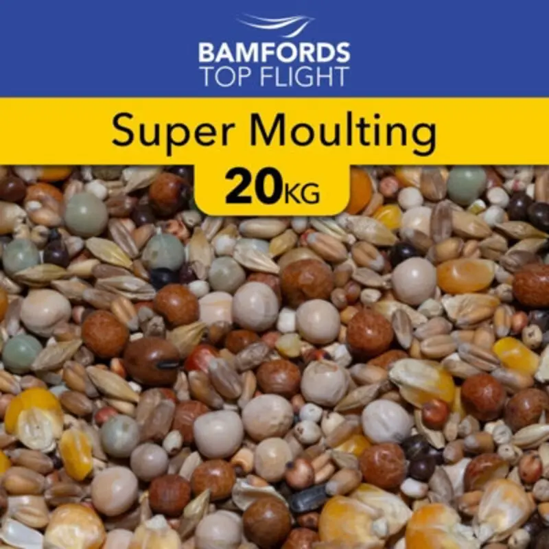 B&Q Bamfords Top Flight Super Moulting Racing Pigeon Food 20Kg