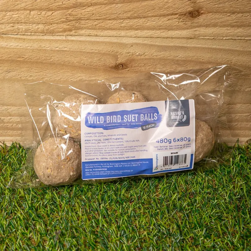 Samuel Alexander Pack Of Bird Wildlife Nutritional Suet Fat Balls Size 6
