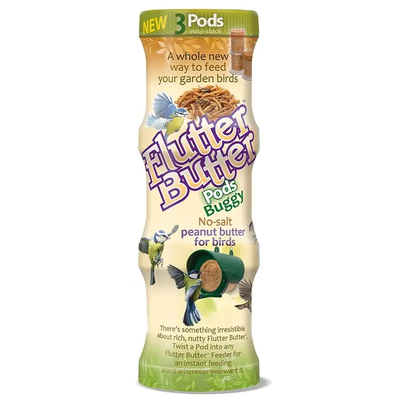 Jacobi Jayne FB-PB3 Flutter Butter Buggy Pods, Pack of 3 x 170g, Brown