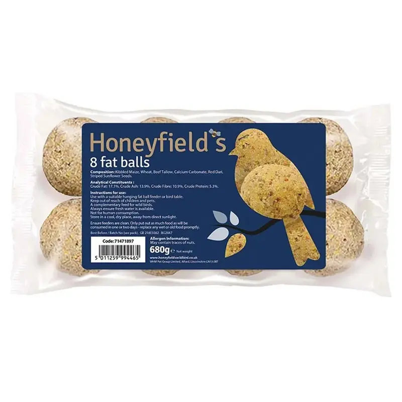 Marriages Unisex Black Honeyfields Fat Balls - 8 Pack