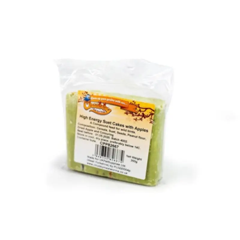 Chubby Pet Products Chubby High Energy Suet Cakes With Apples Premium Wild Bird Food