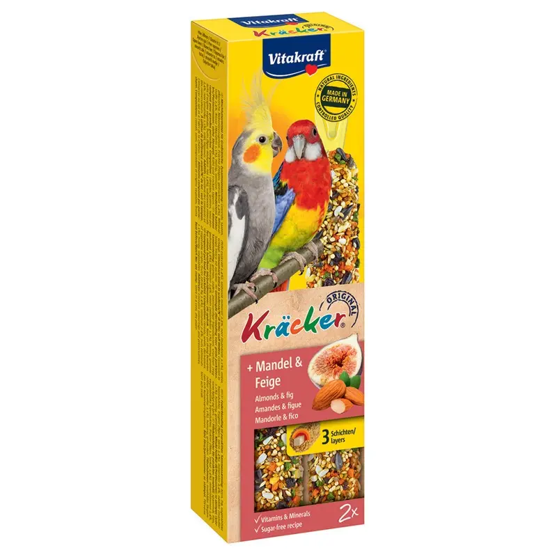 Vitakraft Parakeet Crackers - Almond & Fig (180G)