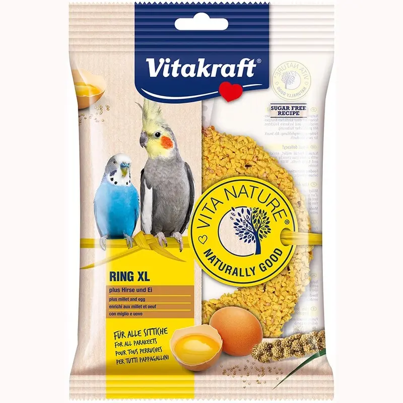 Vitakraft Vita Nature Treat Ring Egg & Millet X Large 70G