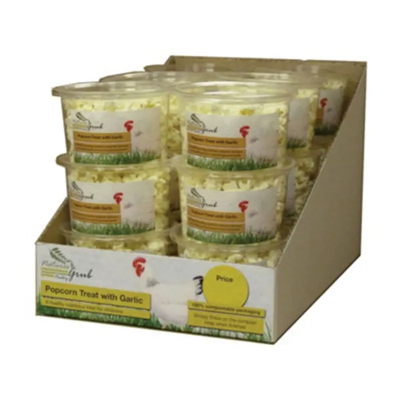 B&Q Natures Grub Poultry Popcorn Treat With Garlic May Vary (Pack Of 6)