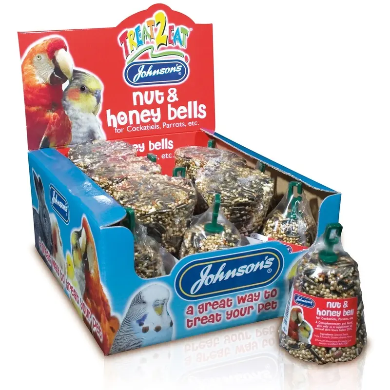 Johnsons Johnsons Treat Eat Nut And Honey Bird Treat - Bell - Single Size 2