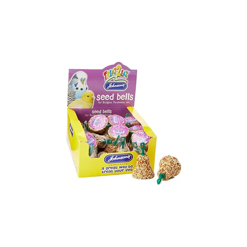 Johnsons Veterinary Johnsons Bulk Box Treat Eat Seed Bells For Budgies 1X27 Size 2