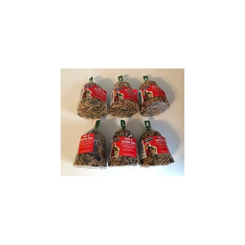 Surrey Feed Cockatiel And Parrot Nut And Honey Seed Treat Bells (Pack Of 6) Size 6