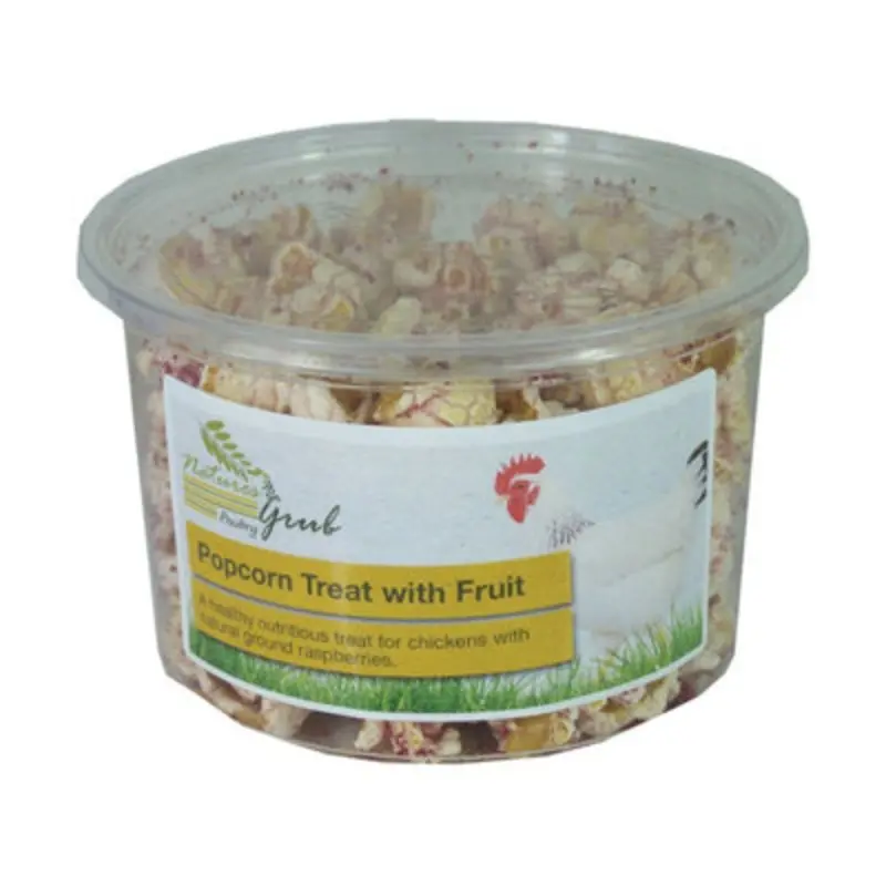 B&Q Natures Grub Poultry Popcorn Treat With Fruit May Vary (Pack Of 6)