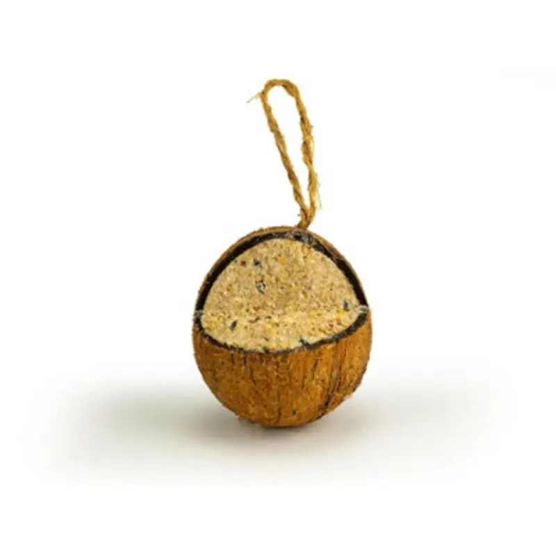 Chubby Pet Products Single Quarter Cut Coconut - Sustainable No Suet Hanging Bird Food